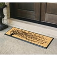 thumbnail image 3 of A1HC Rubber and Coir Thick Durable Doormat Molded 'Falling Leaves' Double Door Mat for Outdoor Entrance Mats - 18" X 48", 3 of 6
