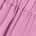 thumbnail image 6 of Xijirk Women Straight Leg Cropped Casual Pants with Elastic Adjustable Tie Waist Side Pockets Lightweight Breathable Soft Loose Flowy Cut Trousers for Daily Beach Home Outdoor Loungewear,2RD2,L, 6 of 7