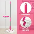 thumbnail image 6 of NEWE Self Wringing Twist Mop 55 inches Long Handle Rose Red, 6 of 7