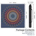 thumbnail image 2 of Boho Print Extra Large Anti-Skid Rubber Mahjong Mat 31.5x31.5 Inch Table Cover with Noise Reduction for Playing Tiles Cards and Family Entertainment, 2 of 7
