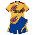 thumbnail image 2 of Kids Boys Girls Soccer Outfits Colombia Jersey Team And Shorts Athletic Youth Training Play Casual Football Fans Outfit 3-14 Years, 2 of 3