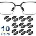 thumbnail image 3 of Eyeglass Nose Pad Thickness Anti-Slip Glasses Nose Grips Double Hole Insertion Glasses Nose Pads for Plastic Frames Black, 3 of 7