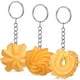 thumbnail image 1 of KAKOWELY 3 llaveros de galletas artificiales, llaveros decorativos con forma de galleta, colgantes para bolso escolar., 1 of 5