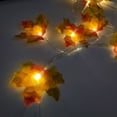 thumbnail image 4 of Moocorvic Thanksgiving Leaves Maple Leaf Lights String Garden Party Room Ins Decorative Lights 20 Lights, 4 of 5