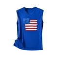 thumbnail image 4 of 4th of July Shirts Women Sleeveless Printed Crewneck Workout Tank Tops T-Shirt Casual Loose Trendy Tunic Blouses Vest, 4 of 5