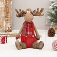thumbnail image 4 of Christmas Moose Plush Decoration - Festive Red Outfit Stuffed Moose for Holiday Decor Christmas Decorations, 4 of 8