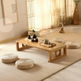 thumbnail image 2 of Low Table Accent Table Balcony Tatami Table End Table Zen Tea Table for Bay Window Decoration (Color : Burlywood, Size : 60×40×30cm), 2 of 4