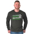thumbnail image 5 of Save Planet Go Green Love Earth Day Unisex Plus Size Long Sleeve Shirt Brisco Brands 4X, 5 of 6