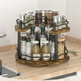 thumbnail image 2 of fashionhome Spice Racks With Rotating Turntable Heat Resistant And Durable Spice Organization For Cabinet Tray double-deck roundness, 2 of 6