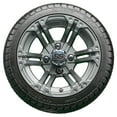 thumbnail image 2 of Golf Cart Wheels and Tires - 12" RHOX RX335 Gun Metal Gray w/ LowPros - Set of 4, 2 of 3