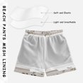 thumbnail image 3 of FORMRS Boys Swim Trunks Quick Dry Mesh Liner Boardshorts Sizes XS-XL, Light Gray Bears, 3 of 7