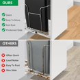 thumbnail image 5 of Pull Out Trash Can Under Cabinet,Stainless Steel Heavy Duty Under Sink Trash Can Kit for 30L Trash Can,Adjustable Slide Out Shelf for Waste Can Under Kitchen Sink,Trash Can NOT INCLUDED, 5 of 7