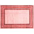 thumbnail image 1 of Ahgly Company Indoor Rectangle Abstract Red Modern Area Rugs, 2' x 4', 1 of 4