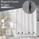 thumbnail image 3 of 10pcs Magnetic Curtain Weights Drapery Weights, Strong Magnetic Shower Curtain Weights, Heavy Duty Curtain Weights Bottom No Sew, 3 of 5