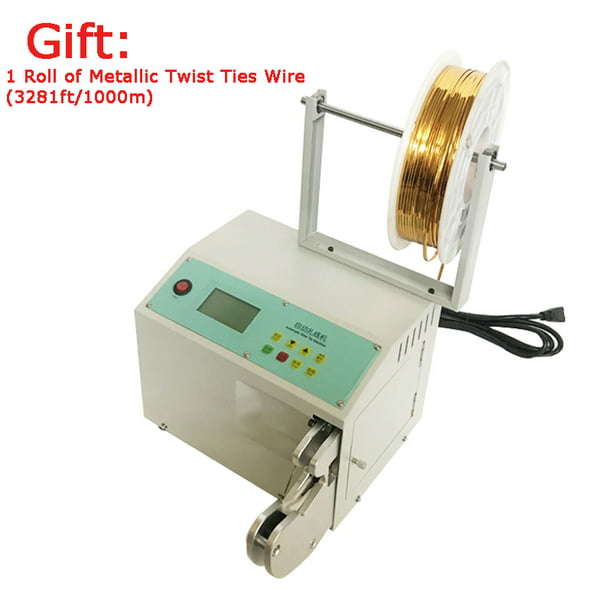INTSUPERMAI Automatic Wire Tie Machine Twist Tie Machine Electric Bag Closure Machine 0.121.25