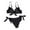 Black-84, variant on Women's Two Piece Bikini Sets Push Up Halter Bikini Bathing Suit Adjustable 2 Piece Swimsuit