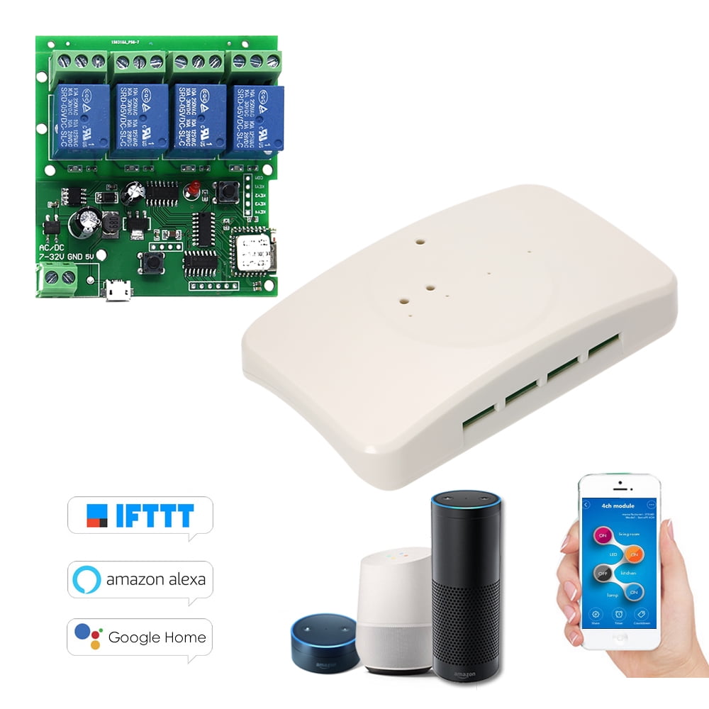 eWeLink Smart Remote Control Wireless Switch Universal Module 4ch DC 5V eWeLink Smart Remote Control Wireless Switch Universal Module 4ch DC 5V