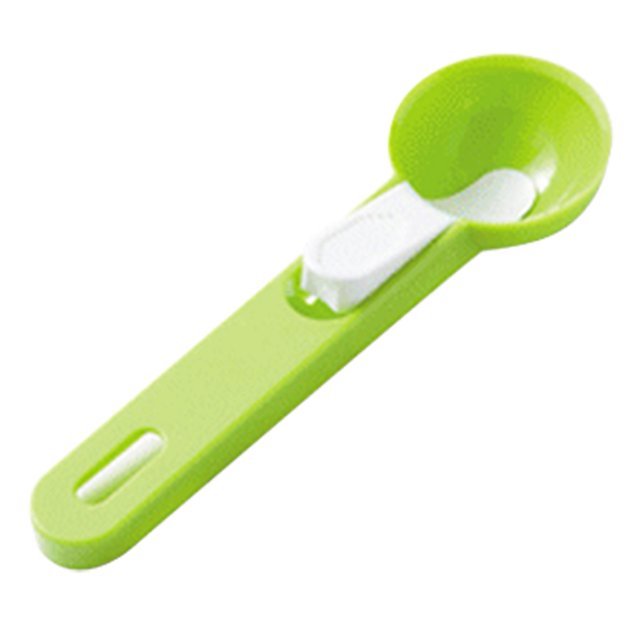 Cuchara para cavar carne de gran eficacia Cuchara para helado y fruta de color verde