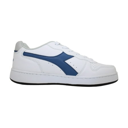 Diadora Mens Playground White Lifestyle Sneakers Shoes 4, Blue, Size 4.0
