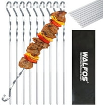 Marshmallow Roasting Sticks, BBQ Telescoping Smores Skewers,Campfire Roasting Sticks & Hot Dog Forks for Kids (10 pcs, 32")