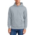 thumbnail image 2 of Men's Relaxed Fit Hooded Long Sleeve Hoodie Basic Solid Pullover Hoodie Casual Everyday Top, 2 of 4