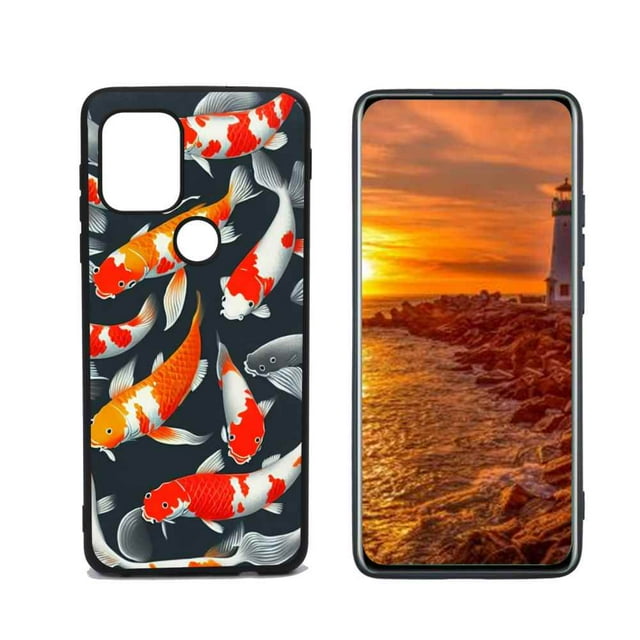 Compatible with Moto G Stylus 5G Phone Case, KoiFish28 Case Silicone