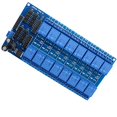 thumbnail image 2 of ACEIRMC 12V 16-Channel Relay Interface Board Module Optocoupler LED LM2576 Power for Arduino DIY Kit PiC ARM AVR, 2 of 4