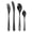 Black - 4 pcs, variant on 304 Stainless Steel Tableware Set  Home Creative Western Cuisine Hotel Steak Knife  Fork Spoon 4 Piece Set  Gold Silver Rose Black Color YSH