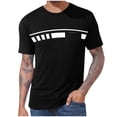 thumbnail image 2 of CYiJun Men's Casual T-Shirt Short Sleeve Regular Fit Crewneck Tee Summer Graphic Tops with Pocket, 2 of 6
