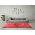 thumbnail image 3 of Ahgly Company Machine Washable Indoor Rectangle Abstract Red Modern Area Rugs, 2' x 4', 3 of 4