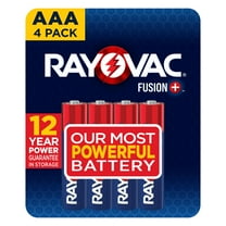 Rayovac Fusion AAA Batteries (4 Pack), Triple A Alkaline Batteries
