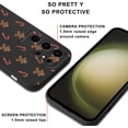 thumbnail image 5 of Christmas Print Phone Case for Samsung Galaxy A25 5G 6.5", with Aesthetics Pattern Design Soft TPU Silicone Xmas Cases, Shockproof Bumper Protector Camera Girls Women Cover, Gingerbread, 5 of 5