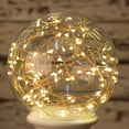 thumbnail image 5 of aMuseCybèle LED Ball Xmas Ornament, Table Lamp for Bedroom,Fire Tree Honeysuckle Acrylic Bedside Nightstand Night Light, LED Fairy Lights, Timer ncluded, Gifts for Women Girls Boys Girlfriend (Black), 5 of 5
