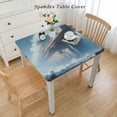 thumbnail image 2 of nygtbtfer Rectangle Tablecloth  Ocean Ferry Boat Tablecloth for Dining Table Kitchen Farmhouse Table Cloth Wrinkle Free Table Cover for Dining Party Buffet Wedding Elastic Edge White, 2 of 7