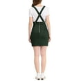 thumbnail image 4 of INSPIRE CHIC Women's High Waist Straight Braces Suspender Skirts XL Dark Green, 4 of 7