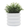 thumbnail image 4 of Sagebrook Home Ceramic 7" Bibendum Planter, White, 4 of 7