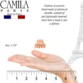 thumbnail image 2 of Camila Paris CP3070 French Hair Clip for Women, Handmade, Pink, Small, Girls Hair Claw Clips Jaw, Durable Styling Hair Accessories for Women, Strong Hold No Slip Grip, Made in France, 2 of 4