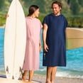thumbnail image 6 of SUN CUBE Surf Poncho Changing Robe with Hood, Quick Dry Microfiber Wetsuit Changing Towel for Surfing Beach Swim Outdoor Sports Men, Absorbent Wearable Towel Cover Up with Pocket, Navy Blue, 6 of 7