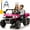 Rose Pink, variant on Funride 24V Go Kart Ride on Toys Electric Go Kart for Boys Girls Age 6-12 Years Old, Rose Pink
