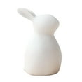 thumbnail image 1 of veasfak Adorable Easter Bunny Figurines Sculpture Ceramic Crafts Miniature Animal Rabbit B 7.6x12.6cm, 1 of 9