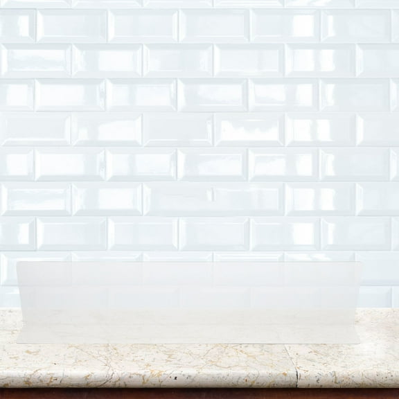 LEORX Bathtub Splash Guard Plastic Splash Guard Transparent Waterproof for Kitchen Use 1Pcs