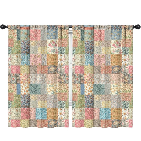 Pioneer Flower Floral Print Pattern Teens Curtains,Teens Insulated Curtains Set Of 2,Bedroom Essentials,Toddler Room Decor 52"x84"