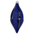 thumbnail image 1 of Vickerman MC191131D 10 in. Midnt Blue Candy Glitter Shuttle Ornament - 2 per Bag, 1 of 3