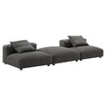 thumbnail image 2 of Solace3-Piece Modular Upholstered Fabric Sectional Sofa in Charcoal, 2 of 15