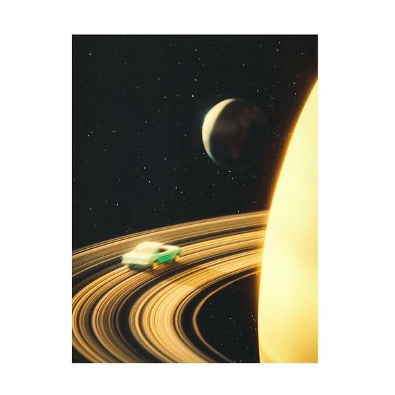 Taudalpoi 'Saturn Highway' Canvas Art