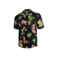 thumbnail image 2 of Coduop Men Hawaii Beach Shirts Banana/Leaf/Tree Print Turn-Down Collar Short Sleeve Lapel Shirt, 2 of 4