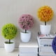 thumbnail image 3 of Adorno artificial en maceta con forma de bola de moda, topiario, planta falsa, bonsái, planta falsa, decoración del hogar, 3 of 7