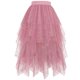 thumbnail image 1 of Faldas Largas para las Mujeres de Verano Estrella Primavera Y Verano Falda de Pastel en Capas con Detalle de Lentejuelas de Malla, Falda Larga Irregular de Media Longitud para Diario Informal, 1 of 5