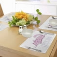 thumbnail image 4 of Ambesonne Unicorn Cat Place Mats Set of 4, Pink Funny Mascot, Standard Size, Pink Lilac White, 4 of 6