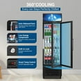 thumbnail image 5 of Ecojoy Commercial Beverage Refrigerator 14.8 Cu Ft, Commercial Display Fridge with Glass Door & Front LED Light for Stores, Restaurant, Office, 5 of 8